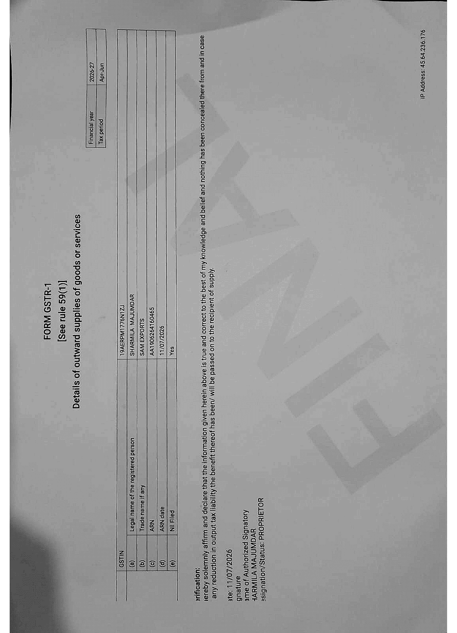 2-GSTR1-SamExports